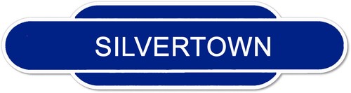 Railway totem station sign - totem,