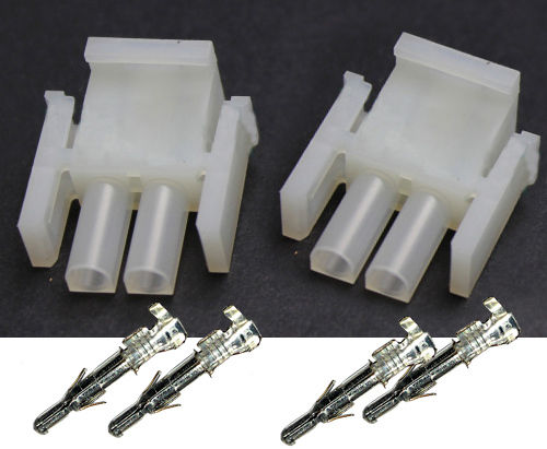 White plug for connecting