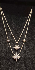 Thomas Sabo sterling silver double layer star necklace new & boxed RRP £179