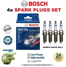4x BOSCH SPARK PLUGS for PORSCHE PANAMERA 4.8 GTS 2012-2013