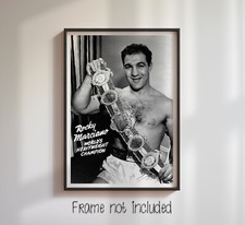 Rocky Marciano Great New Boxing Poster Words - High Quality Poster 