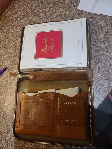 Vintage real leather zip - real,