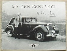MY TEN BENTLEYS Raymond Mays Publicity Brochure c1950 Motor Sport Mag Reprint