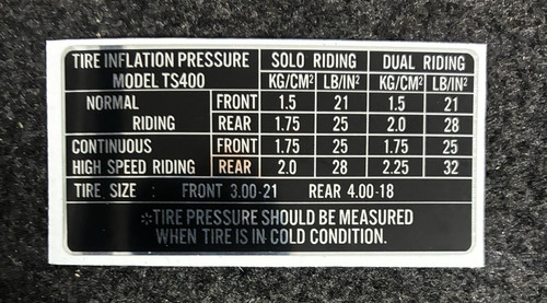 Suzuki ts400 tire info - suzuki,