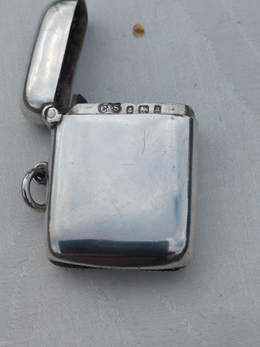 Antique silver match - antique,