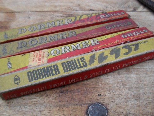 Large drill bits - 4, dormer