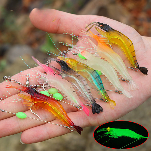 10pcs soft bait luminous - soft,