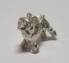 Sterling Silver Mini Dog Charm Pendant Poodle Dog