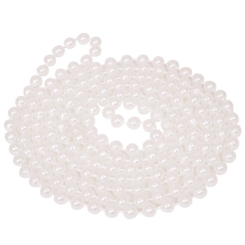 Flapper beads 180cm - 180cm, pearl