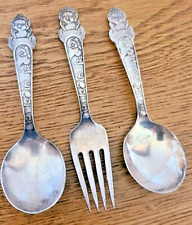 Vintage 1847 Rogers Bros Snow White & The Seven Dwarfs Child's Fork & Spoons