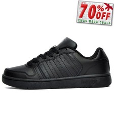 K Swiss Classic Court Palisades Mens Leather Retro Heritage Trainers Black