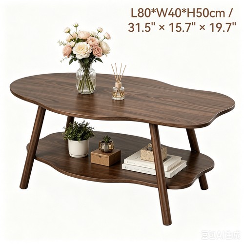 Coffee table with tier - coffee,
