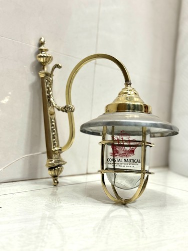 Antique brass bulkhead wall - antique,