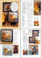 Art Deco Designs #409-412 Cross Stitch Ideas - Needlecraft Magic 2 Page Pattern