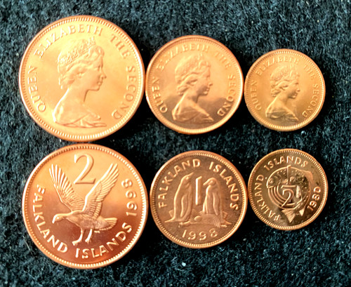 Falkland islands coins set - islands,