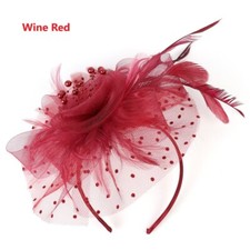 Flower Feather Fascinator