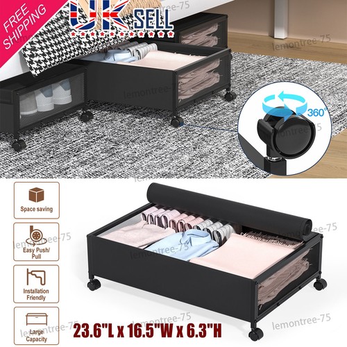 Under bed storage - under, wheels