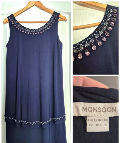 Monsoon navy blue beaded - monsoon,