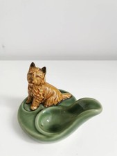 Wade Pottery Vintage Pipe Stand Holder Ashtray Alsatian - German Shepard  Dog