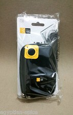 QPB301 Black small compact camera bag etui pouch belt phone waist lanyard