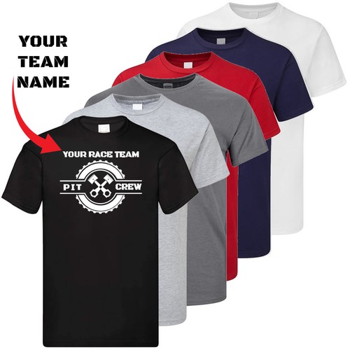 Pit crew shirt personalised - crew, t-shirt