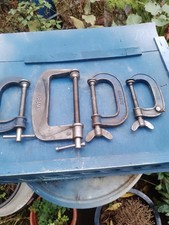 4 Vintage G clamps/cramps 1