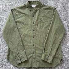 Aubin Khaki Green Oxford Shirt