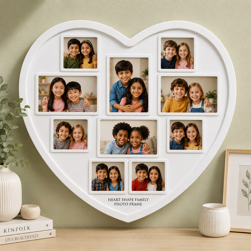 Heart shaped white - shaped, 10