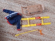 Pedigree Sindy accessories  winter sports. sled skis