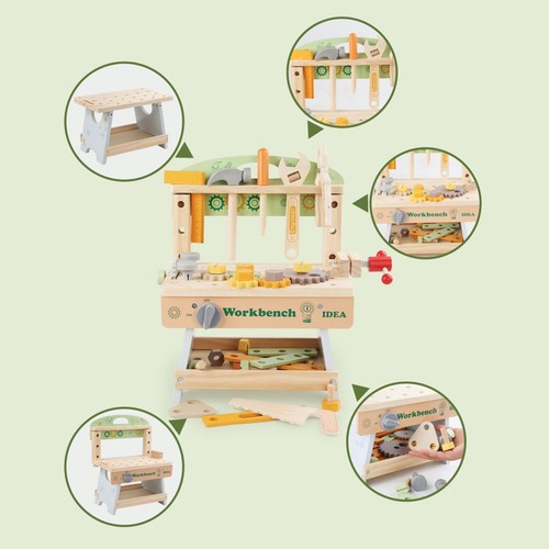 Wooden tool bench - bench, role
