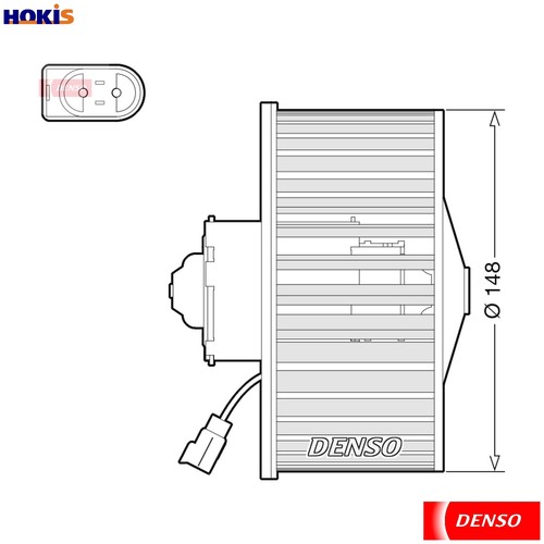 Interior blower dea10054 - blower,