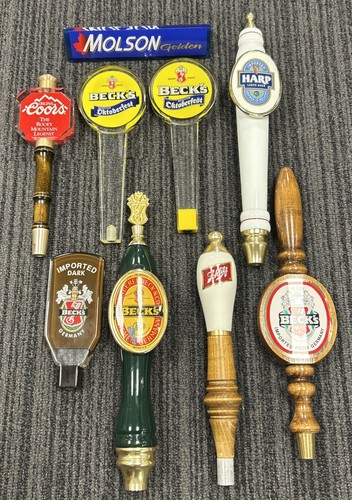 Vintage beer tap handles lot - beer,