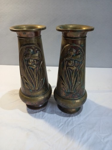 Vintage brass vases - vases, x