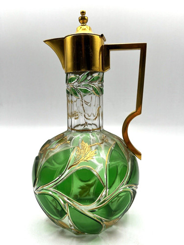 Bohemian moser glass green - moser, glass-green