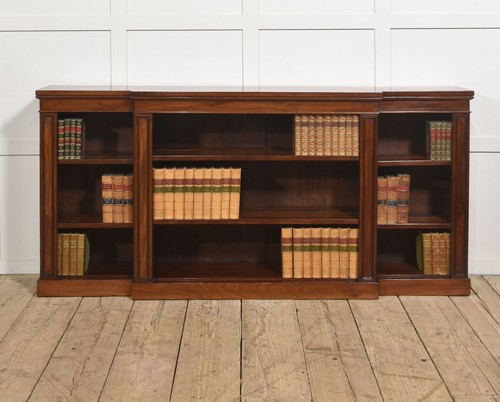 Mahogany breakfront open - mahogany,