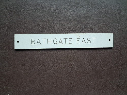 Signal box instrument plate - br,