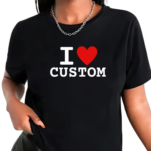 Love custom shirt i heart - love,