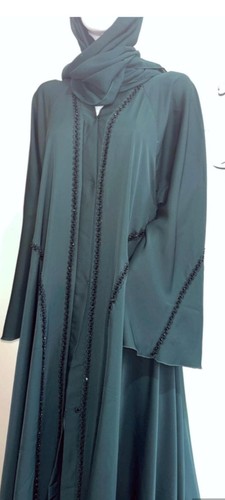 Green abaya umbrella set - abaya,