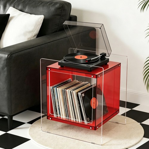 Acrylic end table - acrylic,