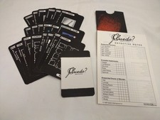 CLUEDO 1996 FULL SET OF ALL CARDS, MURDER ENVELOPE & SCORE PAD