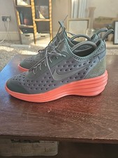 Nike Womens Lunar Elite Sky HiDark Green Orange Wedge Trainer Size 7 UK 9.5 US
