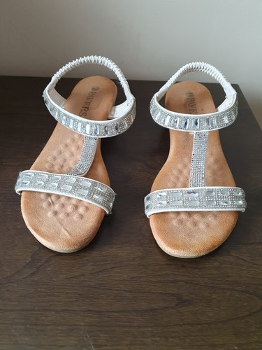 Pavers womens white - white, rhinestone