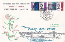 1964 Forth Road Bridge North Queensferry special postmark on Connoisseur cover