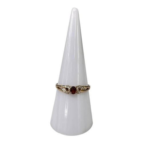 9ct yellow gold natural red - gold,
