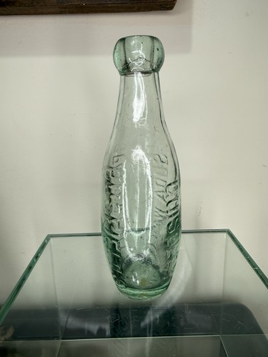 Antique glass skittle bottle - antique,