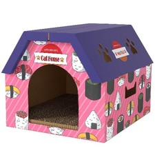2 In 1 Cardboard Cat House And