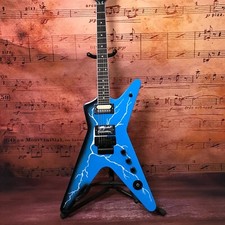 Chinese Electric Guitar Dimebag Dean ML From Hell Blue Lighting Body Bridge