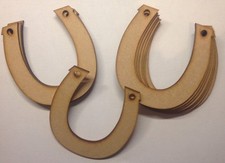 HORSE SHOES  10 x - Wooden