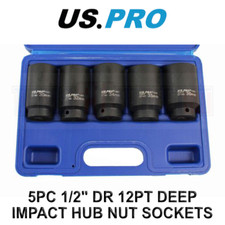 US PRO Tools 5pc 1/2" dr  Deep