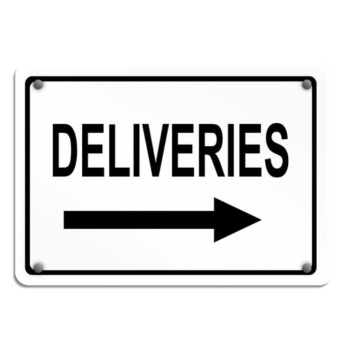 Horizontal metal sign - horizontal,